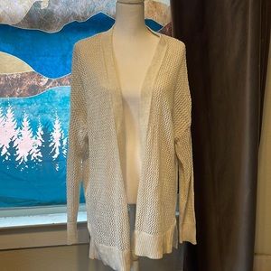 Aerie M lightweight white cardigan